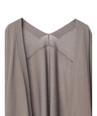 earth music&ecology ニュアンスロングカーディガン Gray Beige