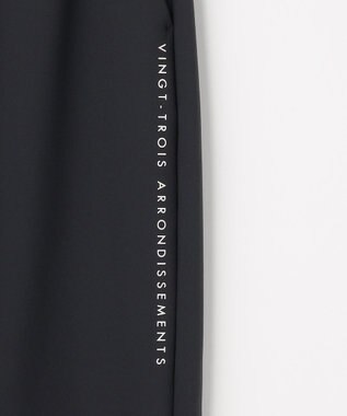 23区GOLF 【WOMEN】トリコットボンディングテーパードパンツ ブラック系