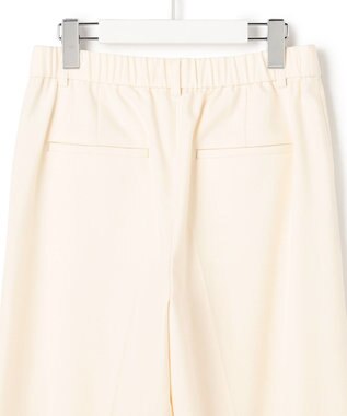 23区 【滝沢眞規子さん着用/洗える】ウォームストレッチ ワイド パンツ アイボリー系