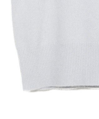 JOSEPH 【洗える】ブラッシュドカシミヤ　ラウンドネックニット Frost/Black