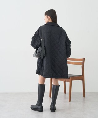 earth music&ecology キルティングバルーンコート Black