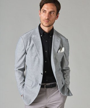 GOTAIRIKU 【吸汗速乾】クールマックス鹿の子 半袖ビズシャツ_ボタンダウン ブラック系