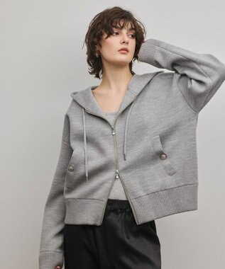 GRACE CONTINENTAL フォルムニットパーカー