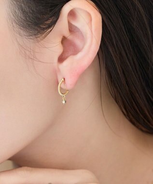 Phoebe 〈痛くないシリーズ/金属アレルギー対応〉ミルキースパークライトフィットイヤリング/ニッケルフリー/星