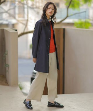 J.PRESS LADIES Springピーチ セミワイド パンツ サンドベージュ系