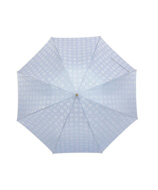 MOONBAT LANVIN en Bleu 長傘 ジャカード×パイピング サックスブルー