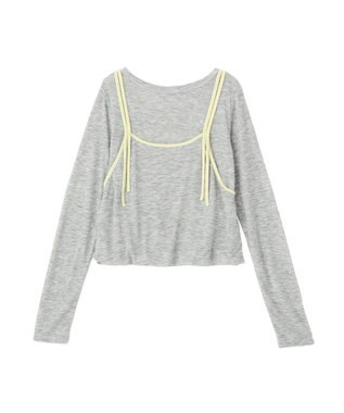 CRAFT STANDARD BOUTIQUE パイピングレイヤードバルーンプルオーバー Gray Mixture