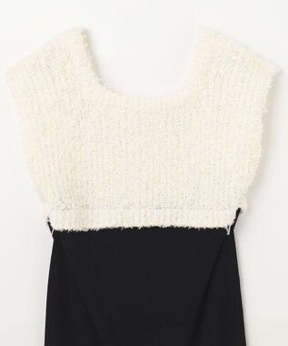 GRACE CONTINENTAL ツイーディーコンビニットワンピース キナリ