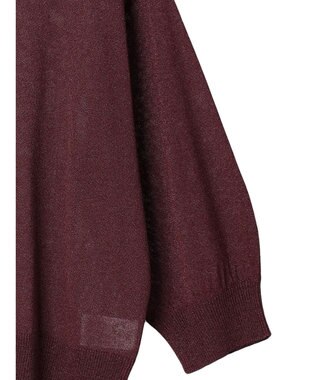 Green Parks ・ＥＬＥＮＣＡＲＥ　ＤＵＥバックパールシアー５分ニット Bordeaux