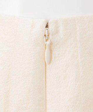 23区 【エステータ】クリスピーオーガンジー タック フレアスカート アイボリー系