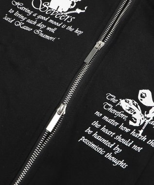 WEGO オフショルグラフィックスウェット ブラック