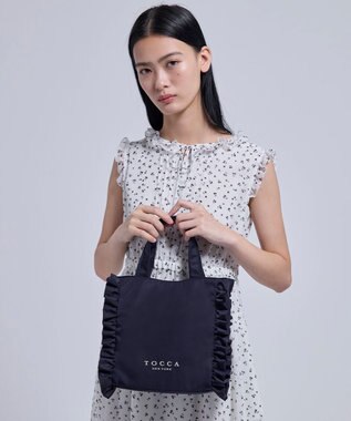 TOCCA 【美人百花掲載】【一部カラー撥水】TRIM WAVES MINITOTE ミニトートバッグ