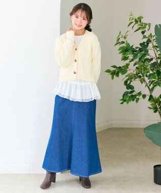 Feroux ゆるニット カーディガン アイボリー系