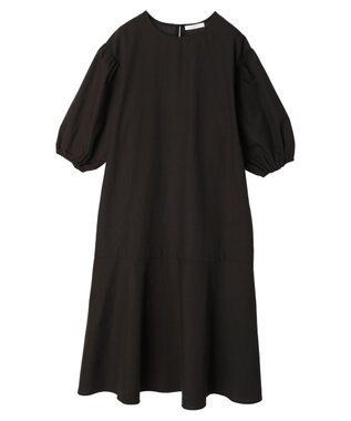 Green Parks 綿麻混マーメイドワンピース Dark Gray
