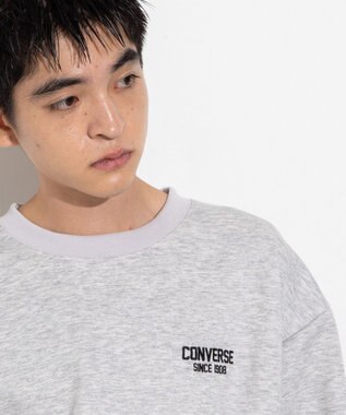 WEGO 【ユニセックス着用ITEM】CONVERSEバックサガラプルオーバー ライトグレー