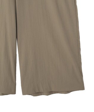 YECCA VECCA ドライタッチペプラムサロペット Dark Beige