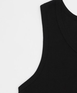 WEGO 【MLサイズ展開】リブタンクトップ ブラック