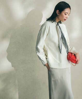 23区 【一部店舗限定/洗える】カラー スウェット エクリュ