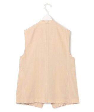 ICB 【接触冷感・UVカット・洗える】 T/Rドライリネン ジレ ベージュ系