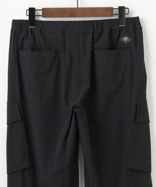 JOSEPH ABBOUD MOUNTAIN 【2wayストレッチ/軽量/ECO撥水】ナイロンリップ2wayストレッチ トレッキングカーゴパンツ ブラック系