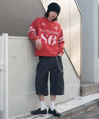 WEGO 【SMLサイズ展開】チェーン付きバルーンショーツ 柄2