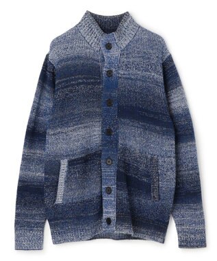 JOSEPH HOMME グラデーションメランジ　ニットカーディガン　 ブルー系