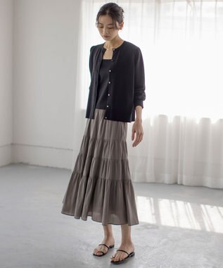 組曲 L 【WEB限定】カッセンセット ワンピース グレージュ系