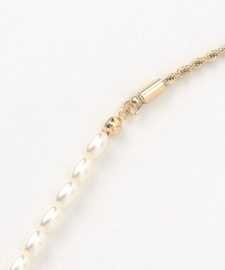 ANY ツイストチェーンミックスネックレス ライトゴールド