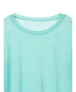 earth music&ecology シアーリブロゴ刺繍プルオーバー Mint Green