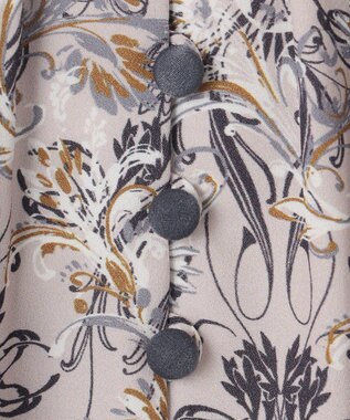 自由区 L 【洗える】バロックプリント ワンピース ローズ系5