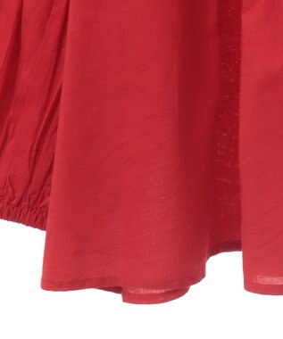 CRAFT STANDARD BOUTIQUE インド綿ピンタックブラウス Red