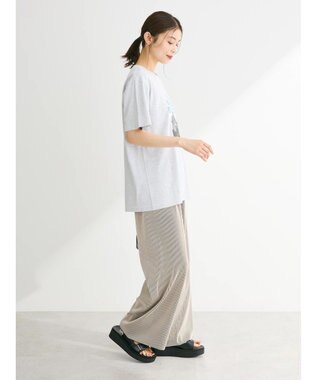 Green Parks セルフカットプリーツ風パンツ Ivory