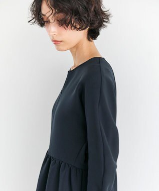 #Newans 【洗濯機可】オールシーンジップドレス ネイビー