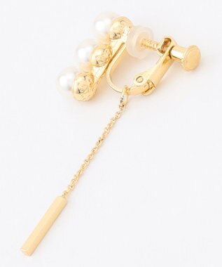 ANY 【WEB限定】パールチェーンイヤリング ゴールド