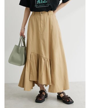 Green Parks ・ＳＵＧＡＲ　ＳＰＯＯＮ　イレヘムツイルスカート Beige