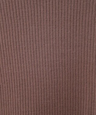 earth music&ecology ＳＥＴ２点リブニットインナー＋チュールプルオーバー Mocha