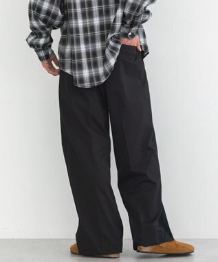 CRAFT STANDARD BOUTIQUE ワンタックチノスラックス Black