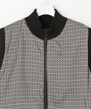 23区GOLF 【MEN】リバーシブルニットベスト モノグラム柄 ブラック系