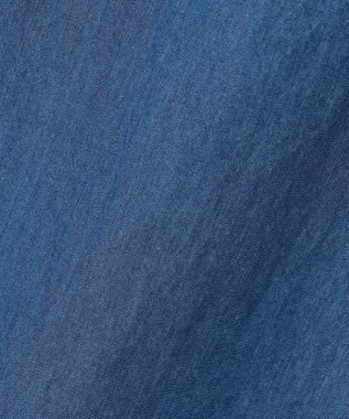 組曲 KIDS 【150-160㎝】 フラワーボタンデニムワンピース ネイビー