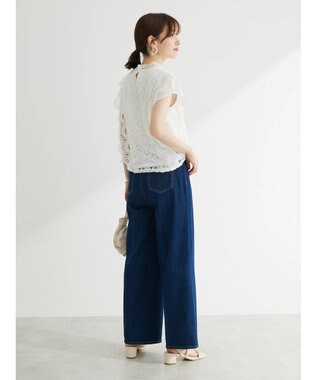 Green Parks ・ＥＬＥＮＣＡＲＥ　ＤＵＥ　デニムワイドパンツ Indigo