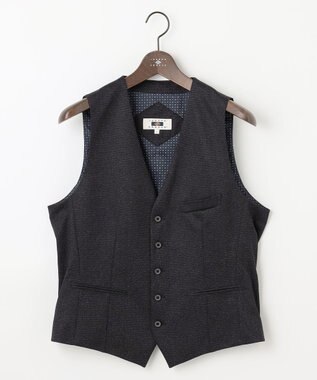 JOSEPH ABBOUD 【ストレッチ/多機能レジャーベスト】エアロムリネコンフォートジャージ ベスト ネイビー系