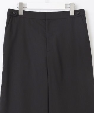 J.PRESS LADIES 【洗える】ハイテンションT/Rライトカルゼ セミワイド パンツ ブラック系
