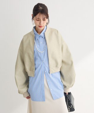 Green Parks イージーケアストライプシャツ Blue