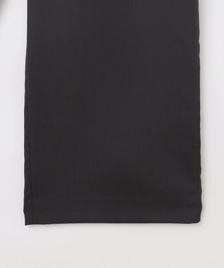 J.PRESS LADIES 【洗える】ハイテンションT/Rライトカルゼ セミワイド パンツ ブラック系