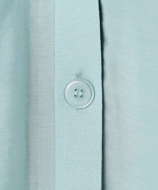 ANY SIS シアーギャザー カーディガン アイスブルー