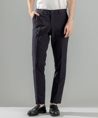 JOSEPH HOMME 新柄【洗える/ストレッチ/シワになりにくい/セットアップ対応可】クールドッツストレッチ テーパードパンツ / CITY ネイビー系