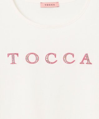TOCCA 【洗える！】TOCCA PATCHWORK LOGO TEE Tシャツ ホワイト系