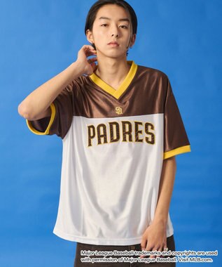 WEGO 【ユニセックス着用ITEM】別注MLBメッシュゲームグラフィックT（SS） ブラウンその他