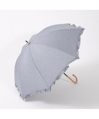 UNBILLION カシュネ cachenez / 【晴雨兼用】【日傘】 シャンプレーフリルショートパラソル ブルー