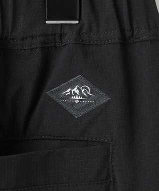 JOSEPH ABBOUD MOUNTAIN 【2wayストレッチ/軽量/ECO撥水】ナイロンリップ2wayストレッチ トレッキングカーゴパンツ ブラック系